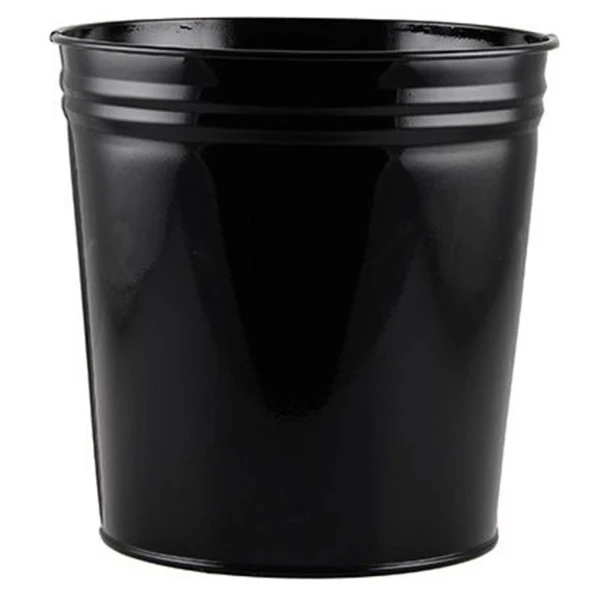 Mas Çöp Kovası Siyah 10 Litre Metal Çöp Kovası