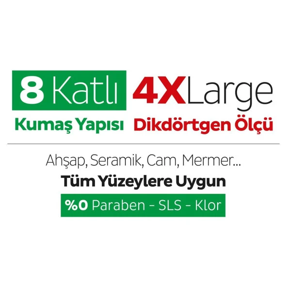 Sleepy Easy Clean Beyaz Sabun Katkılı Mopa Uyumlu Yer Temizlik Havlusu&Mendili 3x50 (150 Yaprak) - Resim 6