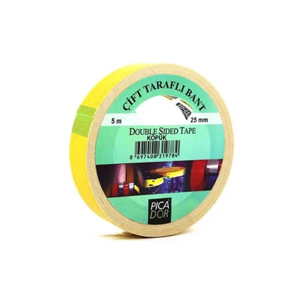 Picador Bant Çift Taraflı Köpük 25x5 m Force - 2