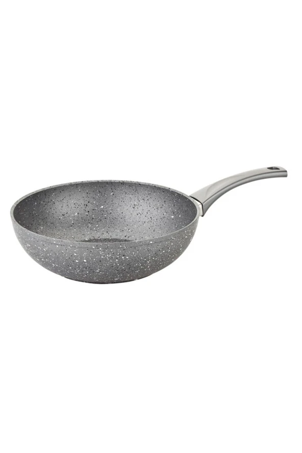 Oms 3211 28 Cm Granit Wok Tava Gri