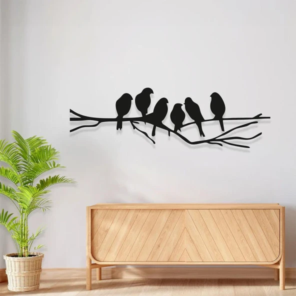 Salon Duvar Aksesuarları Kuş Temalı Duvar Dekoru - 2