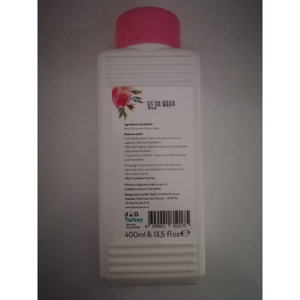 Clean Rose Gül Suyu - 3
