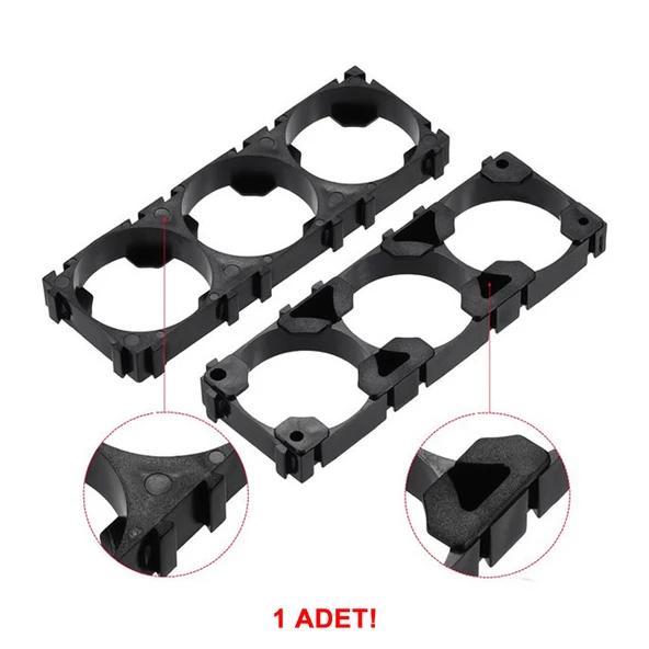 32650 3lü Pil Tutucu Birleştirici 32700 Lityum Lion Lipo Batarya Pil Yuvası Mobil Güç Kaynağı Akü Elektrikli Araba Robot Bisiklet - Resim 6