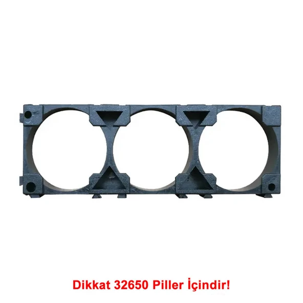32650 3lü Pil Tutucu Birleştirici 32700 Lityum Lion Lipo Batarya Pil Yuvası Mobil Güç Kaynağı Akü Elektrikli Araba Robot Bisiklet