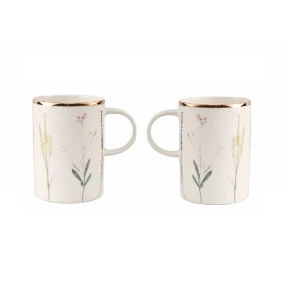 Porland Botanical Desen10 2'Li Kupa 340 cc - Resim 3