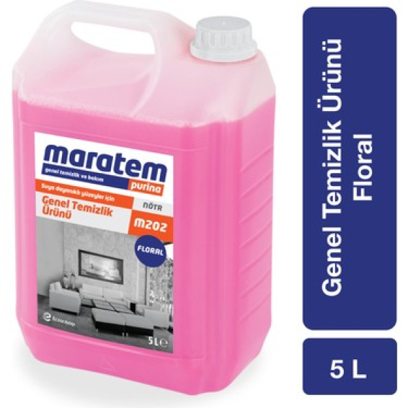 Maratem M202 Genel Temizlik Ürünü Floral 5 Lt