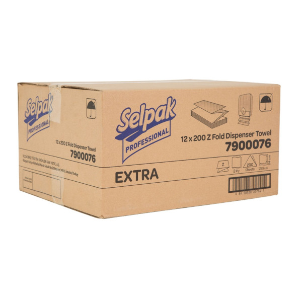 Selpak Extra Z Katlama Dispenser Havlu 12 x 200  2400 Adet - 2