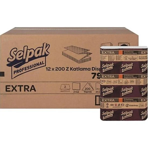 Selpak Extra Z Katlama Havlu 12X200