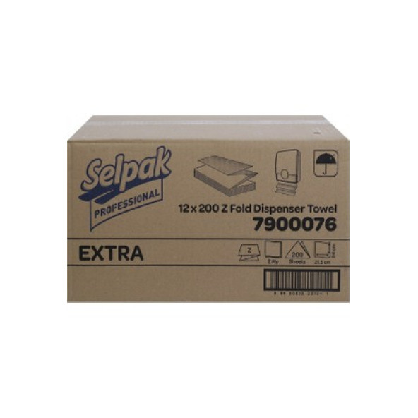 Selpak Z Katlama Havlu Peçete 12 x 200 Adet - 3