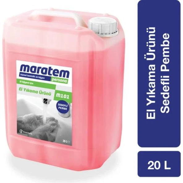 Maratem M101 Sıvı El Sabunu Pembe Sedefli 20lt