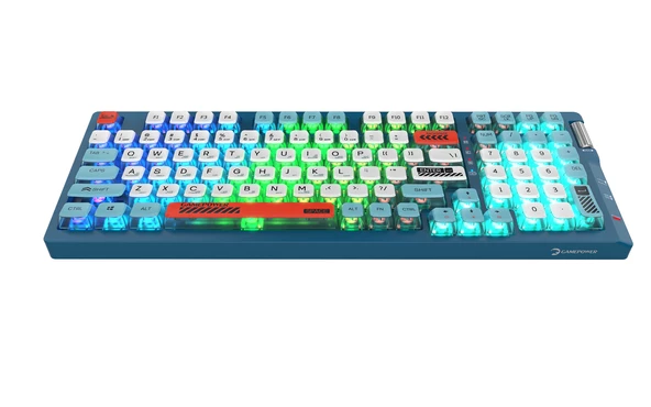GamePower Sense RGB Wireless/Bluetooth/Kablolu Mekanik Red Switch Gaming Klavye - 6