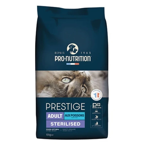 Pro Nutrition Prestige Adult Sterilised Somonlu ve Morina Balıklı Kısırlaştırılmış Yetişkin Kedi Maması 10 Kg