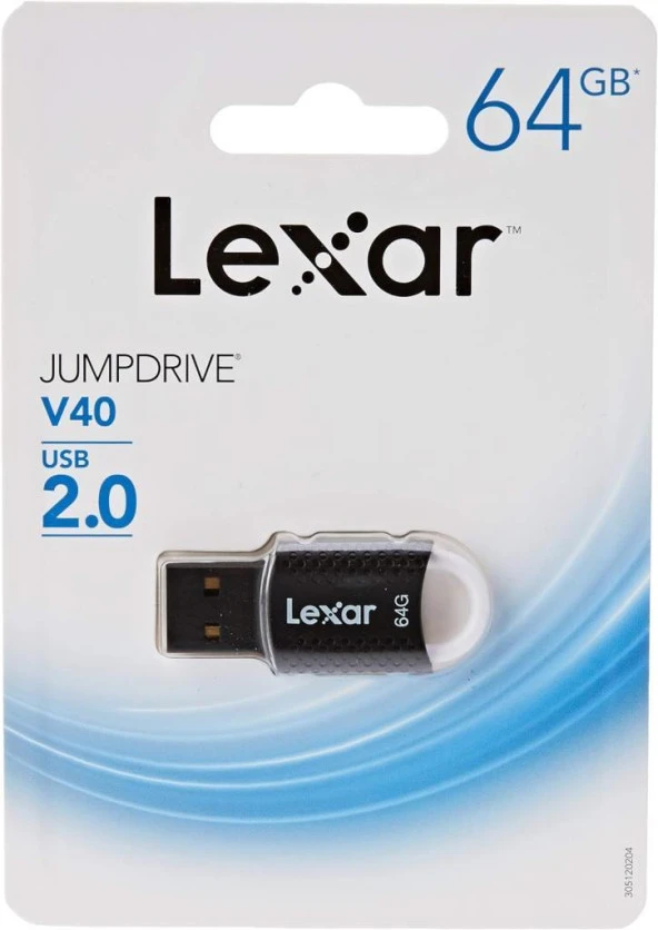 Lexar 64Gb Usb 2.0 Jump V40 Siyah Flash Bellek LJDV40-64GA - 2
