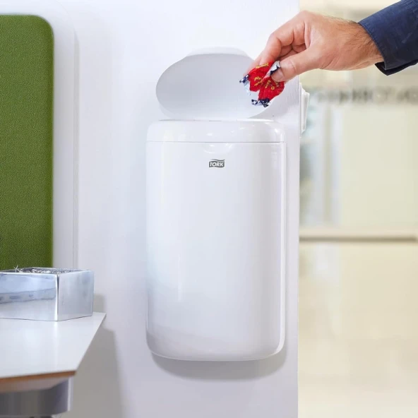 Tork Mini Çöp Kovası Beyaz 5 Litre (564000) - 3