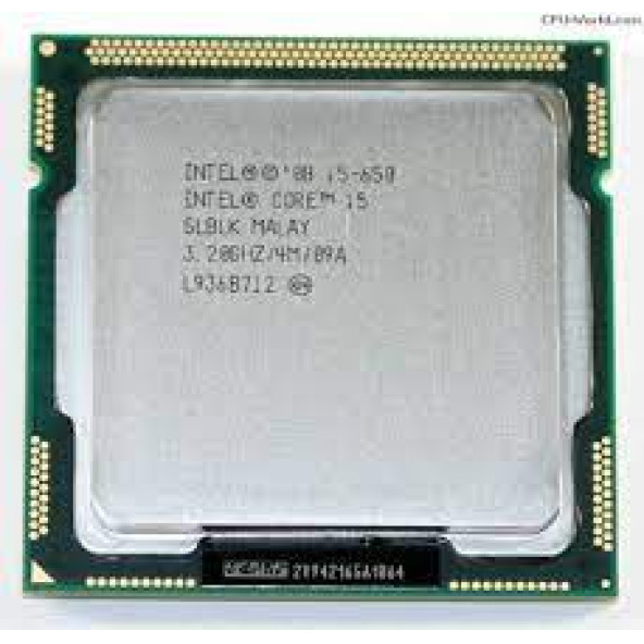Intel Core i5-650 3.2 GHz LGA1156 4 MB Cache 73 W İşlemci Tray Fansız 2.EL YENİLENMİŞ ÜRÜN