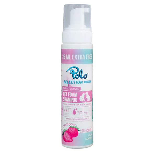 Polo Köpük Şampuan Çilek Kokulu 225+25 Ml Skt: 10/2026