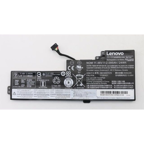 ORJİNAL Lenovo ThinkPad T480 (Type 20L5, 20L6) Orjinal Laptop Bataryası - 2