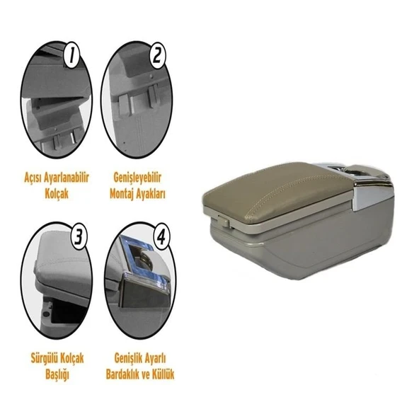 Space Space Sürgülü Kolçak Bej / ICKO60-B