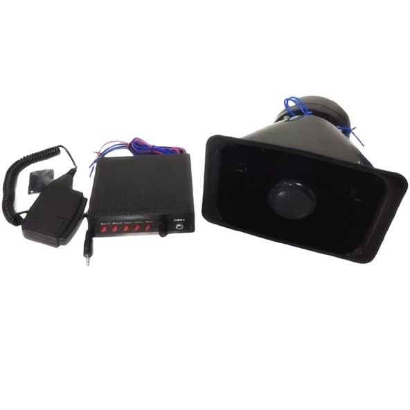 Space Polis itfaiye ambulans sireni uzaktan kablolu megafonlu 100w / SSSR47 - 2