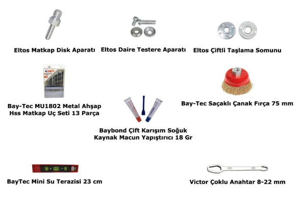 Hobi Atölyesi Seti V01 16 Ürün / Taşlama Zımpara Disk - 30 Adet - 3