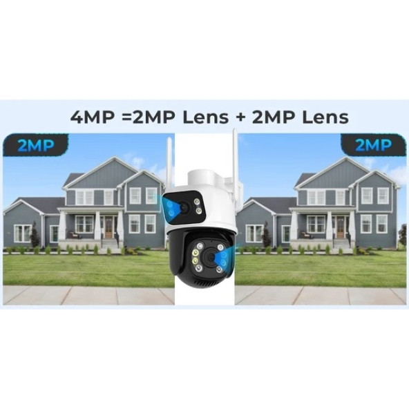 Speed Wifi Çift Kamera (2mp+2mp)32GB Hafıza Kart ile Birlikte - 2