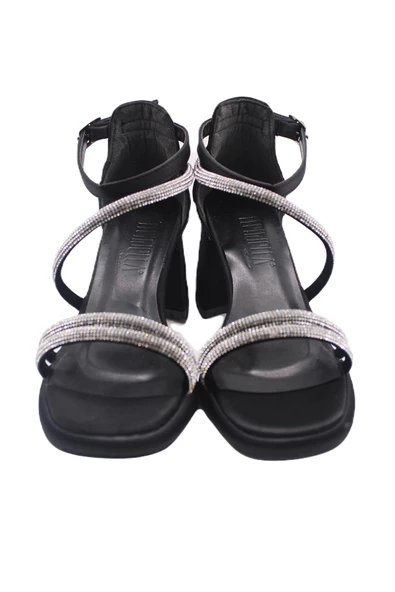 Trendella Taşlı Saten Abiye Ayakkabı - 2