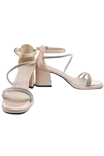 Trendella Taşlı Saten Abiye Ayakkabı - 9