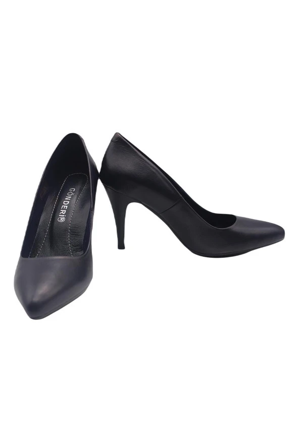 Gönderi Typu Taban Deri Stiletto Ayakkabı - 3