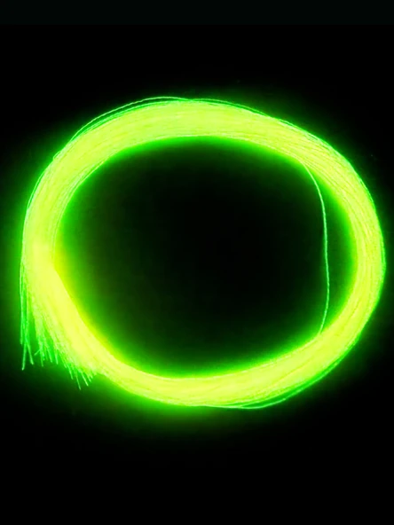 eagenset Turuncu Fosforlu Karanlıkta Parlayan, Glow Luminous in Dark Ultraviyole (UV) Neon 1 Adet Poşet Çapari Simi - 2