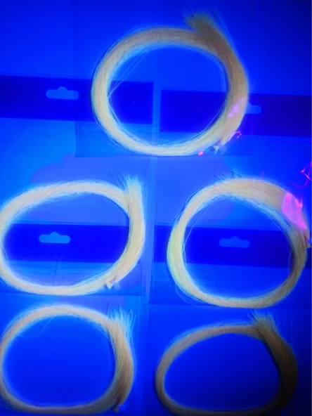 eagenset Turuncu Fosforlu Karanlıkta Parlayan, Glow Luminous in Dark Ultraviyole (UV) Neon 1 Adet Poşet Çapari Simi - 6