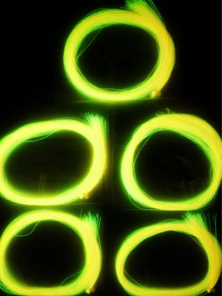 eagenset Turuncu Fosforlu Karanlıkta Parlayan, Glow Luminous in Dark Ultraviyole (UV) Neon 1 Adet Poşet Çapari Simi - 5