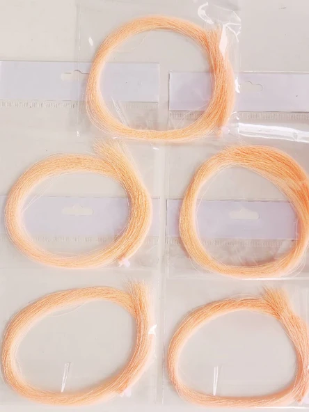 eagenset Turuncu Fosforlu Karanlıkta Parlayan, Glow Luminous in Dark Ultraviyole (UV) Neon 1 Adet Poşet Çapari Simi - 7