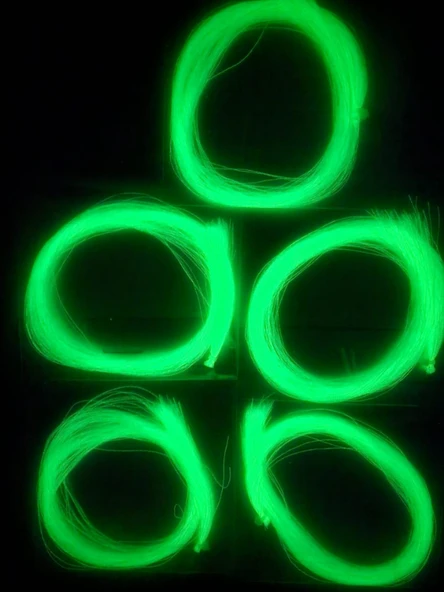 eagenset Sarı Fosforlu Karanlıkta Parlayan, Glow Luminous in Dark Ultraviyole (UV) Neon 1 Adet Poşet Çapari Simi - 5