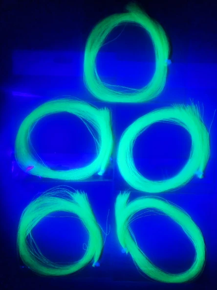 eagenset Sarı Fosforlu Karanlıkta Parlayan, Glow Luminous in Dark Ultraviyole (UV) Neon 1 Adet Poşet Çapari Simi - 6