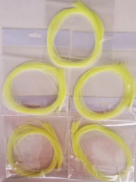 eagenset Sarı Fosforlu Karanlıkta Parlayan, Glow Luminous in Dark Ultraviyole (UV) Neon 1 Adet Poşet Çapari Simi - 7