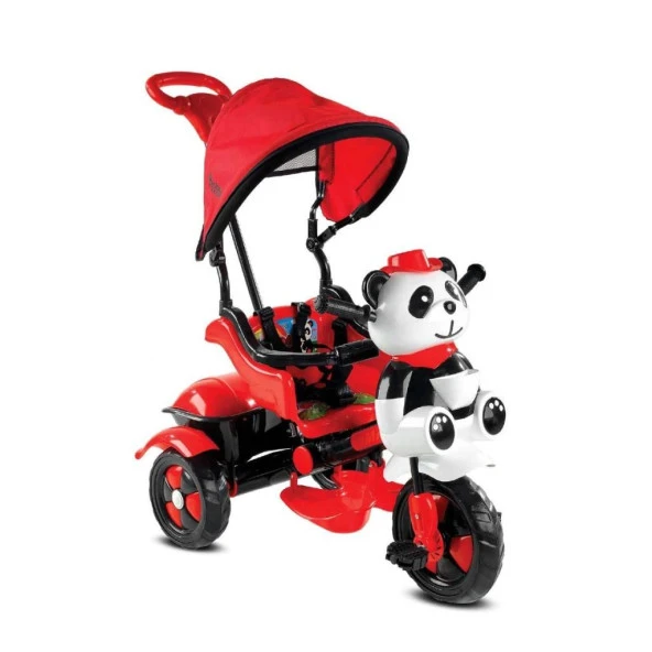 Nessiworld Baby Hope Little Panda Bebek Bisikleti Kırmızı Siyah
