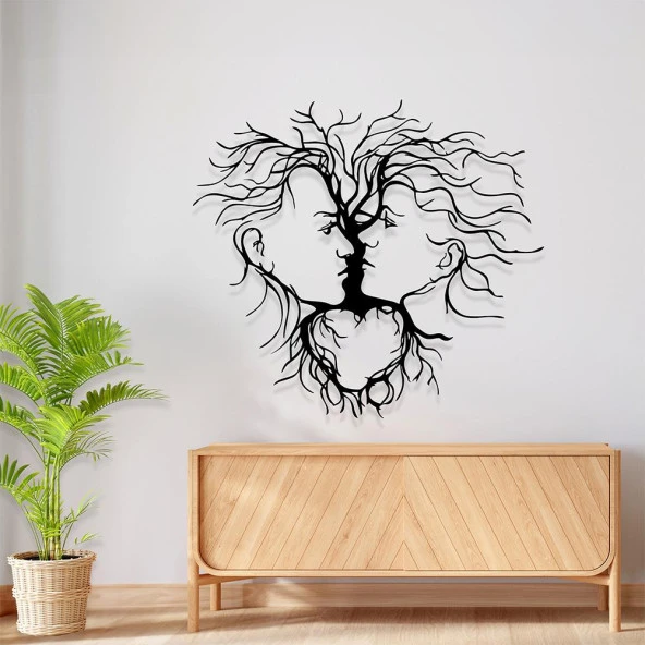 Romantik Tablo Kadın Ve Erkek Temalı Metal Tablo - 2