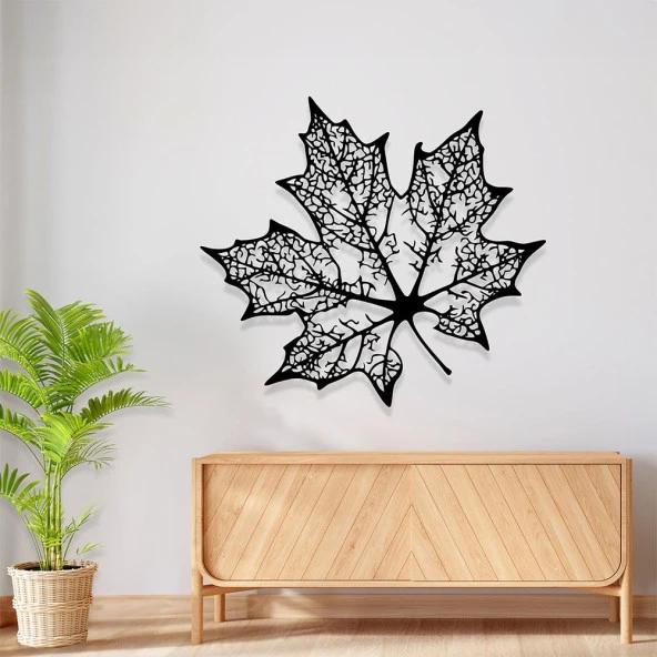 Akçaağaç Yaprağı Tablo Lazer Kesim Metal Tablo - 2