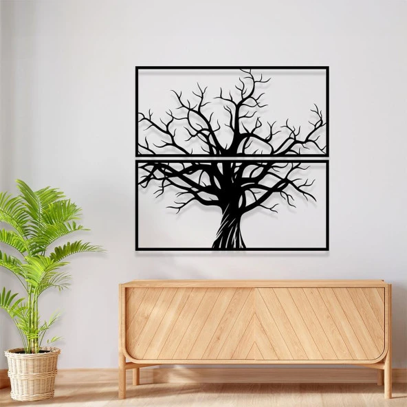 Metal Duvar Aksesuarı Yaşam Ağacı Metal Tablo - 2