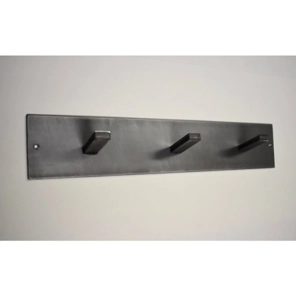 Duvar Askısı 3'lü Metal Kıyafet Askısı - 2