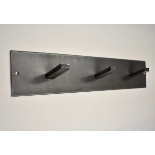 Duvar Askısı 3'lü Metal Kıyafet Askısı - 3