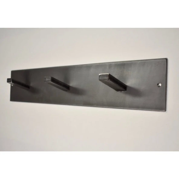 Duvar Askısı 3'lü Metal Kıyafet Askısı - 4