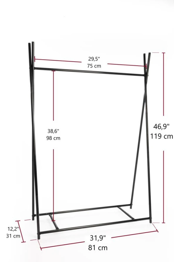 Metal Dolap Konfeksiyon Askılığı Açık Gardırop - 10