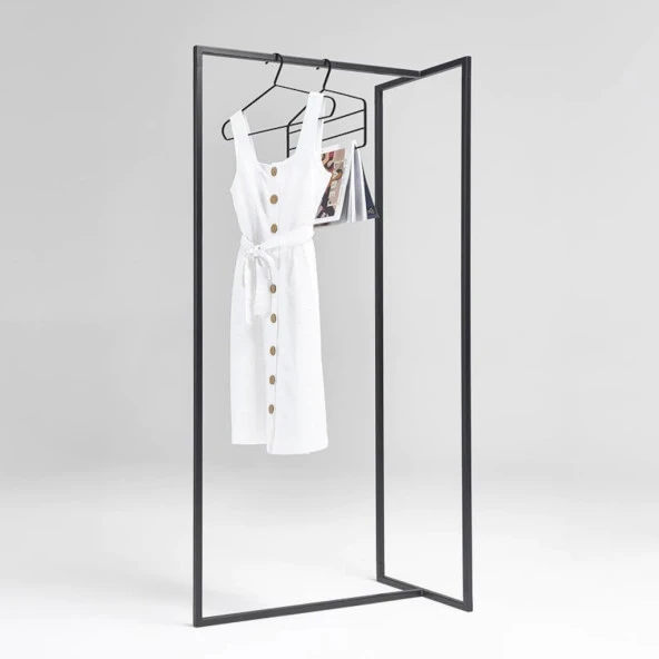 Portatif Elbise Dolabı Açık Tasarım Gardırop Kıyafet Askılığı