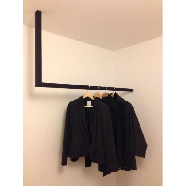 Tekli Metal Askılık Duvara Monteli Ceket Askılığı