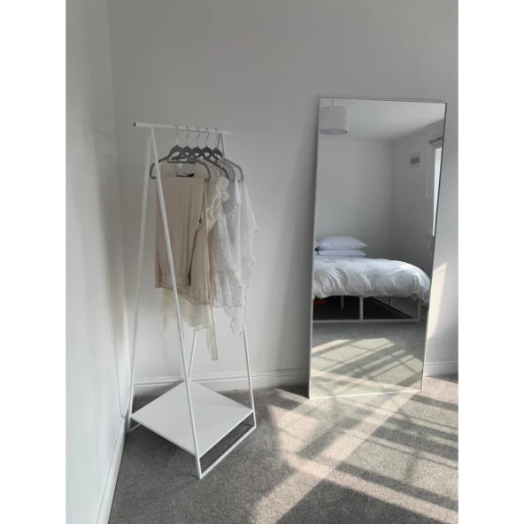 Metal Kıyafet Dolabı Elbise Askılığı Metal Açık Gardırop