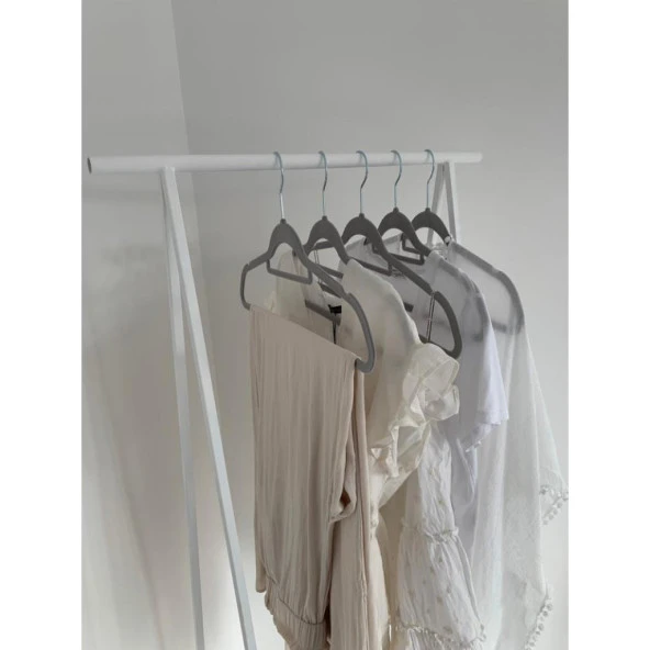 Metal Kıyafet Dolabı Elbise Askılığı Metal Açık Gardırop - 5