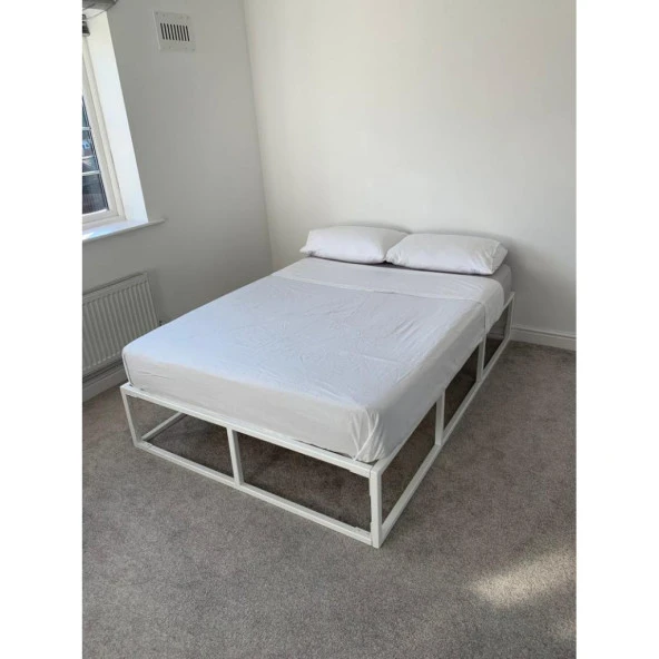 Demir Yatak Çift Kişilik Demir Karyola Ferforje Yatak - 2