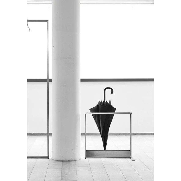 Siyah Şemsiyelik Kapı Önü Metal Şemsiyelik Şemsiye Kutusu - 3