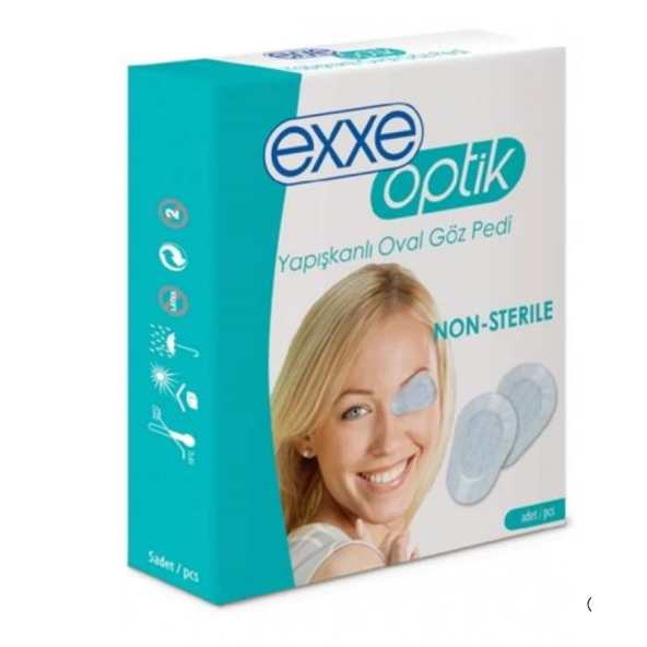 Exxe Optik Yapışkanlı Oval Göz Pedi Yetişkin 10lu